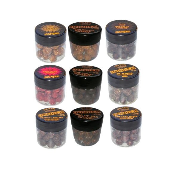 Pachet 9 cutii boilies-uri pentru carlig